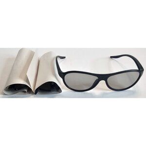 LG Cinema 3D Glasses Black Frame For 3D TVs & Movies Set of 3 Count Eyeglasses